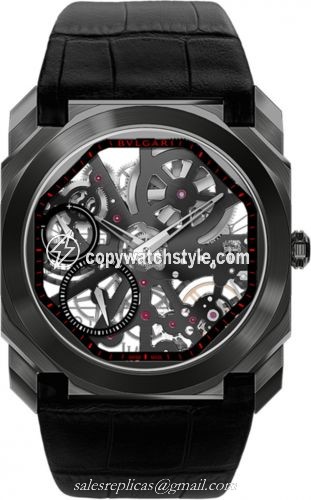 Bulgari Octo Finissimo Skeleton DLC / Alligator 102777 Bulgari Octo Finissimo Skeleton DLC / Alligator 102777