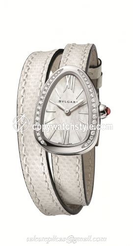 Bulgari Serpenti Skin Stainless Steel / Diamond / MOP 102781