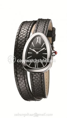 Bulgari Serpenti Skin Stainless Steel / Black 102782