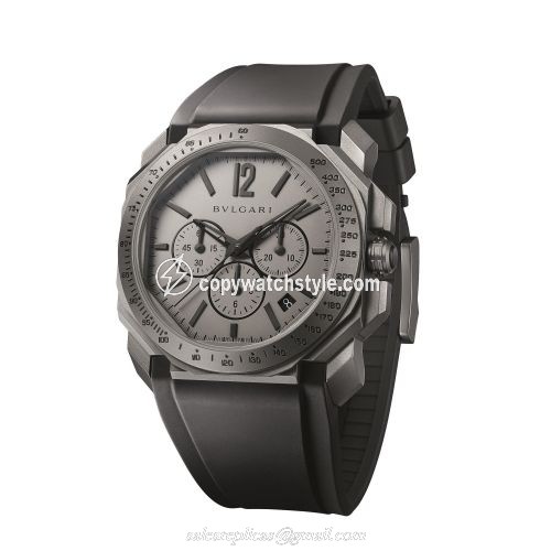 Bulgari Octo Velocissimo Titanium / Grey / Rubber 102859 Bulgari Octo Velocissimo Titanium / Grey / Rubber 102859