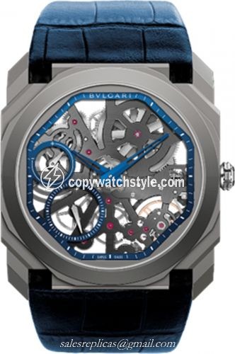 Bulgari Octo Finissimo Skeleton Titanium / Alligator / Limited Edition 102941 Bulgari Octo Finissimo Skeleton Titanium / Alligator / Limited Edition 102941