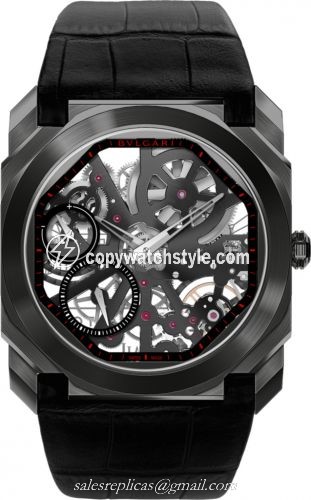 Bulgari Octo Finissimo Skeleton DLC / Alligator 102964 Bulgari Octo Finissimo Skeleton DLC / Alligator 102964