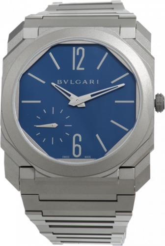Bulgari Octo Finissimo Automatic Titanium / Blue / Japan 102973 Bulgari Octo Finissimo Automatic Titanium / Blue / Japan 102973