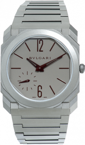 Bulgari Octo Finissimo Automatic Titanium / Grey - Burgundy / Bracelet 103296 Bulgari Octo Finissimo Automatic Titanium / Grey - Burgundy / Bracelet 103296