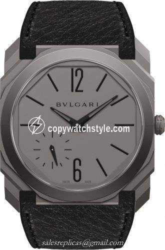 Bulgari Octo Finissimo Automatic Titanium / Grey / Calf 103426 Bulgari Octo Finissimo Automatic Titanium / Grey / Calf 103426