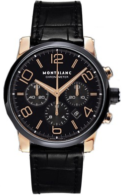 Montblanc TimeWalker Chronograph Automatic Red Gold Ceramic Black 104668 Montblanc TimeWalker Chronograph Automatic Red Gold Ceramic Black 104668