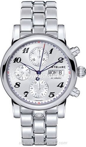Montblanc Star Traditional Chronograph Automatic Silver / Bracelet 106468 Montblanc Star Traditional Chronograph Automatic Silver / Bracelet 106468