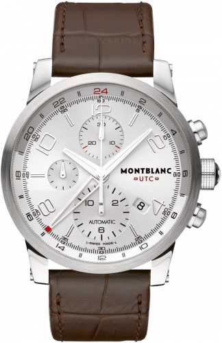 Montblanc TimeWalker Chrono Voyager UTC Silver 107065 Montblanc TimeWalker Chrono Voyager UTC Silver 107065
