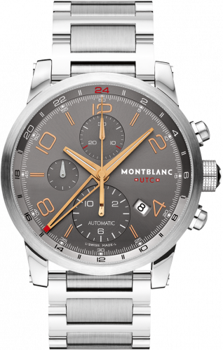 Montblanc TimeWalker Chrono Voyager UTC Anthracite / Bracelet 107303 Montblanc TimeWalker Chrono Voyager UTC Anthracite / Bracelet 107303
