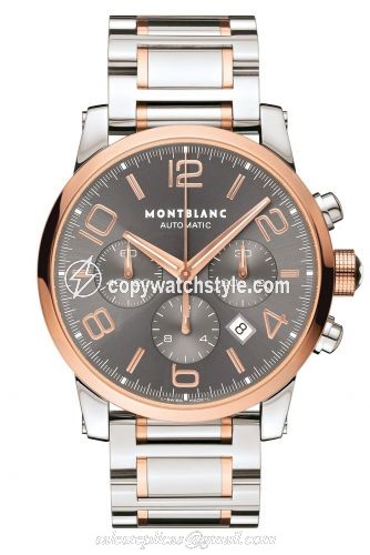 Montblanc Timewalker Chronograph Automatic Two Tone Red / Anthracite 107321 Montblanc Timewalker Chronograph Automatic Two Tone Red / Anthracite 107321