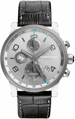 Montblanc TimeWalker Chrono Voyager UTC Titanium Bezel 107339 Montblanc TimeWalker Chrono Voyager UTC Titanium Bezel 107339