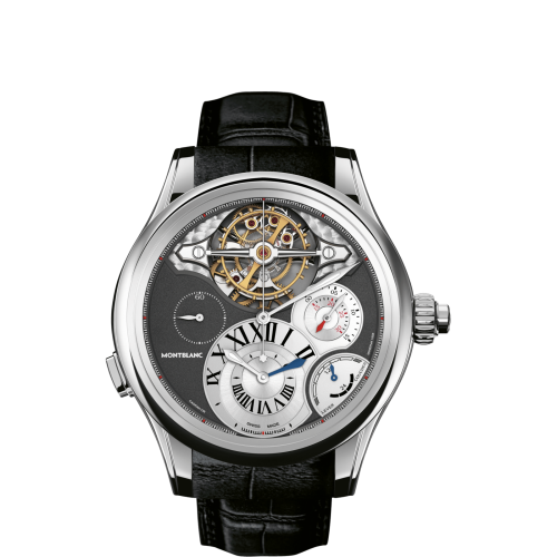 Montblanc ExoTourbillon Chronographe White Gold / Grey 109150 Montblanc ExoTourbillon Chronographe White Gold / Grey 109150