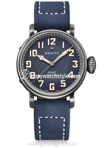 Zenith Pilot Type 20 Extra Special 40 Aged Stainless Steel / Blue 11.1940.679/53.C808 Zenith Pilot Type 20 Extra Special 40 Aged Stainless Steel / Blue 11.1940.679/53.C808
