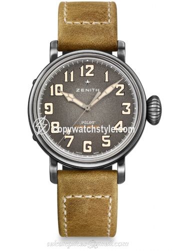 Zenith Pilot Type 20 Extra Special 40 Aged Stainless Steel / Grey 11.1940.679/91.C807 Zenith Pilot Type 20 Extra Special 40 Aged Stainless Steel / Grey 11.1940.679/91.C807