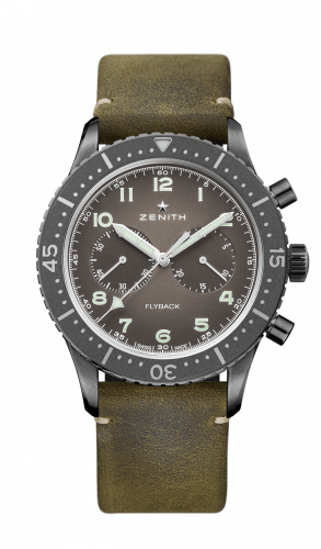 Zenith Cronometro Tipo CP-2 Flyback Aged Steel / Slate 11.2240.405/21.C773 Zenith Cronometro Tipo CP-2 Flyback Aged Steel / Slate 11.2240.405/21.C773