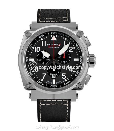 Formex Pilot Quartz Chronograph Black / Calf 1100.1.3020.213 Formex Pilot Quartz Chronograph Black / Calf 1100.1.3020.213