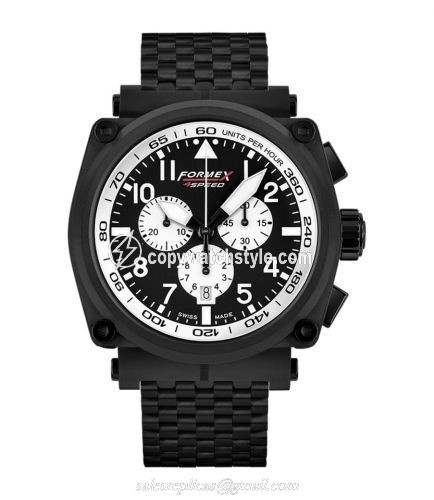 Formex Pilot Quartz Chronograph PVD / Black - White / Bracelet 1100.4.3014.110 Formex Pilot Quartz Chronograph PVD / Black - White / Bracelet 1100.4.3014.110