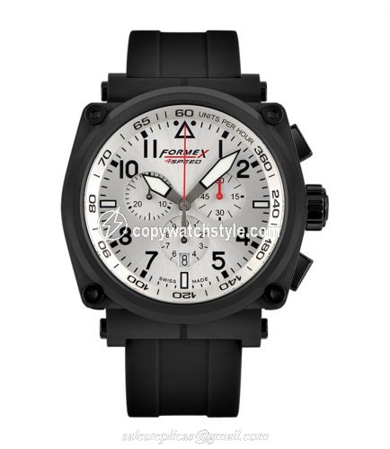 Formex Pilot Quartz Chronograph PVD / Silver / Rubber 1100.4.3044.910 Formex Pilot Quartz Chronograph PVD / Silver / Rubber 1100.4.3044.910