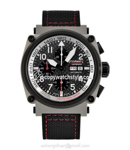 Formex Pilot Automatic Chronograph Sandblasted / Carbon Fibre / Calf 1100.5.8129.213 Formex Pilot Automatic Chronograph Sandblasted / Carbon Fibre / Calf 1100.5.8129.213