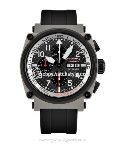 Formex Pilot Automatic Chronograph Sandblasted / Carbon Fibre / Rubber 1100.5.8129.910 Formex Pilot Automatic Chronograph Sandblasted / Carbon Fibre / Rubber 1100.5.8129.910