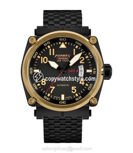 Formex Pilot Automatic Gold / Black / Bracelet 1100.6.7022.110 Formex Pilot Automatic Gold / Black / Bracelet 1100.6.7022.110
