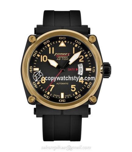 Formex Pilot Automatic Gold / Black / Rubber 1100.6.7022.910 Formex Pilot Automatic Gold / Black / Rubber 1100.6.7022.910