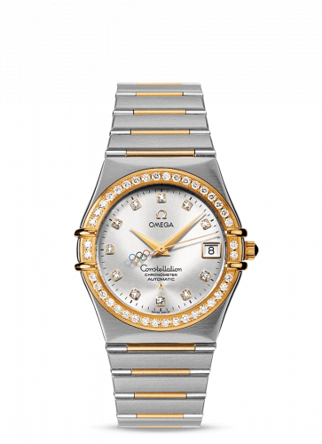 Omega Constellation Co-Axial 35.5 Stainless Steel / Yellow Gold / Diamond / Silver / Olympic Beijing 2008 111.25.36.10.52.001 Omega Constellation Co-Axial 35.5 Stainless Steel / Yellow Gold / Diamond / Silver / Olympic Beijing 2008 111.25.36.10.52.001
