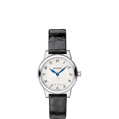 Montblanc Boheme Date 27 Stainless Steel / Silver / Alligator 111206