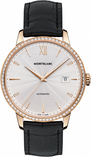 Montblanc Heritage Spirit Date Automatic 39mm Red Gold Guilloche Diamond 113706 Montblanc Heritage Spirit Date Automatic 39mm Red Gold Guilloche Diamond 113706