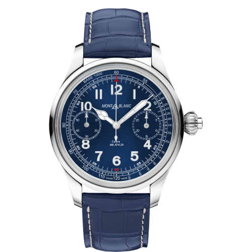 Montblanc 1858 Chronograph Tachymeter Limited Edition Stainless Steel 114086 Montblanc 1858 Chronograph Tachymeter Limited Edition Stainless Steel 114086
