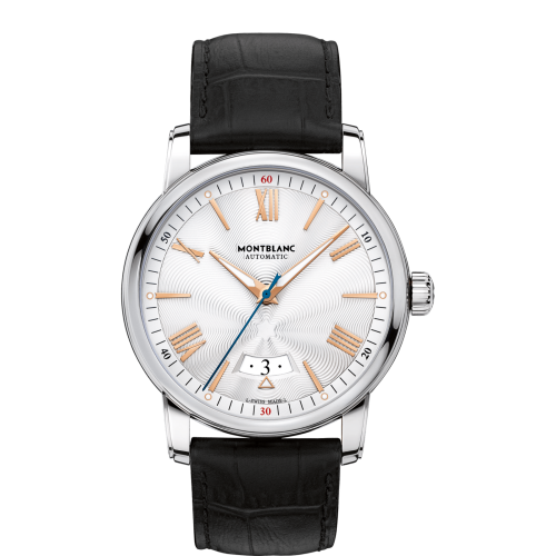 Montblanc 4810 Date Automatic Stainless Steel / Silver / Alligator 114841 Montblanc 4810 Date Automatic Stainless Steel / Silver / Alligator 114841