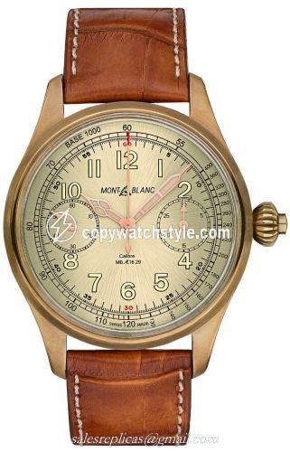 Montblanc 1858 Chronograph Tachymeter Bronze 116243 Montblanc 1858 Chronograph Tachymeter Bronze 116243