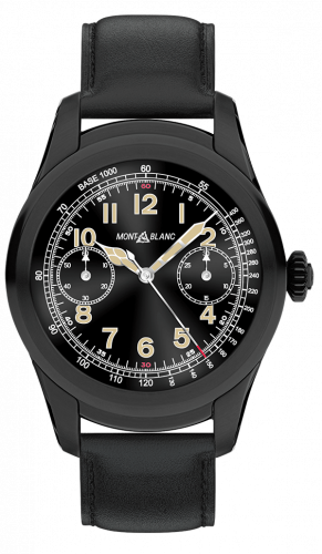Montblanc Summit Stainless Steel / PVD / Black Calfskin 117538 Montblanc Summit Stainless Steel / PVD / Black Calfskin 117538