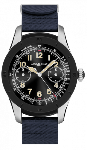 Montblanc Summit Stainless Steel / PVD Bezel / Blue Rubber 117546