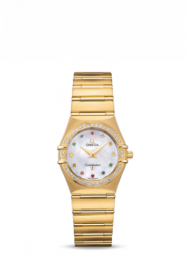 Omega Constellation Quartz 25.5 '95 Yellow Gold / Diamond / MOP Iris 1177.79.00 Omega Constellation Quartz 25.5 '95 Yellow Gold / Diamond / MOP Iris 1177.79.00