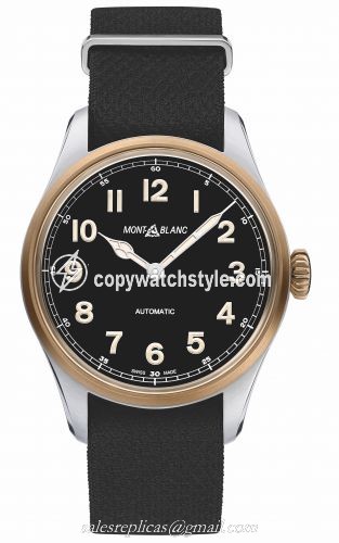 Montblanc 1858 Automatic 40 Stainless Steel / Bronze / Black / NATO 117832 Montblanc 1858 Automatic 40 Stainless Steel / Bronze / Black / NATO 117832