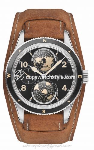 Montblanc 1858 Geosphere Stainless Steel / Black / Bund 117838 Montblanc 1858 Geosphere Stainless Steel / Black / Bund 117838
