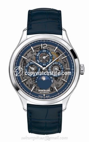 Montblanc Heritage Chronometrie Perpetual Calendar Stainless Steel / Sapphire 118513 Montblanc Heritage Chronometrie Perpetual Calendar Stainless Steel / Sapphire 118513