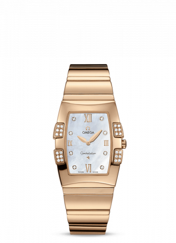 Omega Constellation Quadrella Quartz 25 Red Gold / MOP 1186.75.00 Omega Constellation Quadrella Quartz 25 Red Gold / MOP 1186.75.00