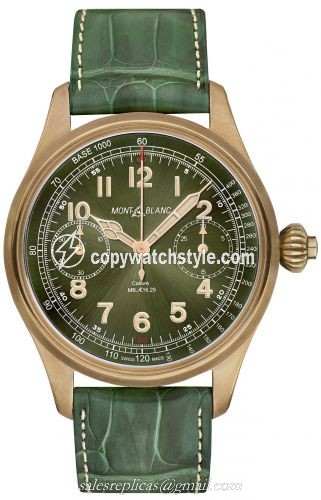 Montblanc 1858 Chronograph Tachymeter Bronze Only Watch 2017 118775