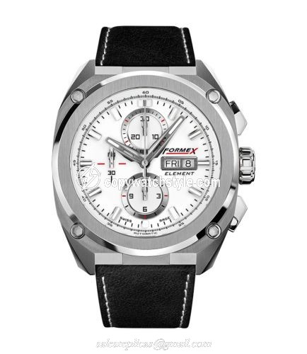 Formex Element Automatic Chronograph Full Steel / White / Calf 1200.1.8011.713 Formex Element Automatic Chronograph Full Steel / White / Calf 1200.1.8011.713