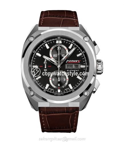 Formex Element Automatic Chronograph Full Steel / Black / Croco 1200.1.8021.311 Formex Element Automatic Chronograph Full Steel / Black / Croco 1200.1.8021.311