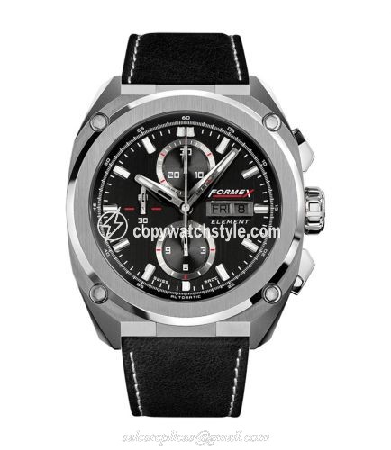 Formex Element Automatic Chronograph Full Steel / Black / Calf 1200.1.8021.322 Formex Element Automatic Chronograph Full Steel / Black / Calf 1200.1.8021.322