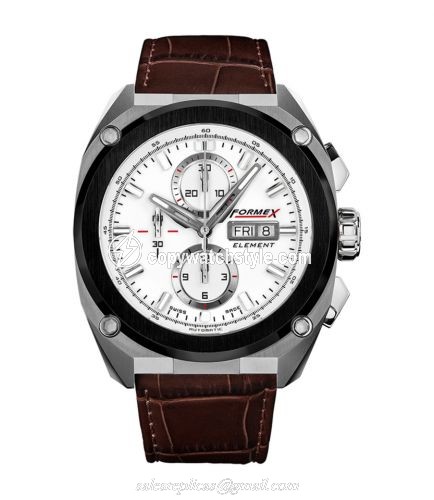 Formex Element Automatic Chronograph Ceramic Bezel / White / Croco 1200.5.8017.322 Formex Element Automatic Chronograph Ceramic Bezel / White / Croco 1200.5.8017.322