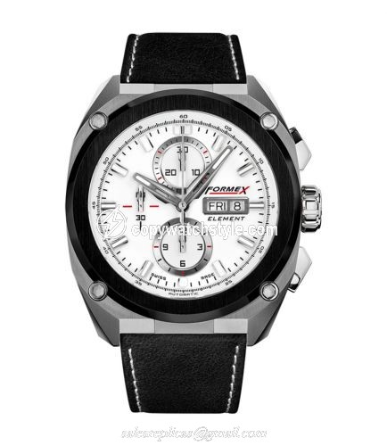 Formex Element Automatic Chronograph Ceramic Bezel / White / Calf 1200.5.8017.713 Formex Element Automatic Chronograph Ceramic Bezel / White / Calf 1200.5.8017.713
