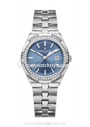 Vacheron Constantin Overseas Quartz Stainless Steel / Diamond / Blue 1205V/100A-B590 Vacheron Constantin Overseas Quartz Stainless Steel / Diamond / Blue 1205V/100A-B590