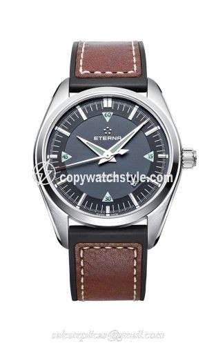Eterna KonTiki Date Black / Strap 1222.41.41.1301 Eterna KonTiki Date Black / Strap 1222.41.41.1301