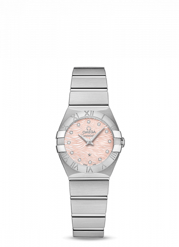 Omega Constellation Quartz 24 Stainless Steel / Pink MOP 123.10.24.60.57.002