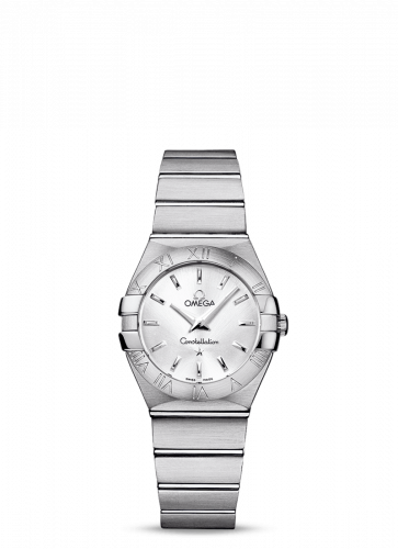 Omega Constellation Quartz 27 Brushed Stainless Steel / Silver 123.10.27.60.02.001