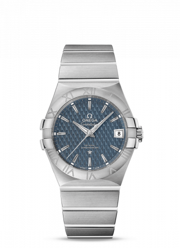 Omega Constellation Co-Axial 35 Stainless Steel / Lozenge Blue 123.10.35.20.03.002